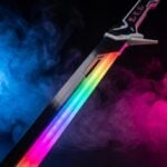 Arasaka Cyberpunk Katana 2077 LED REplica prop Greencade