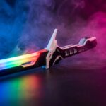 Arasaka Cyberpunk Katana 2077 LED REplica prop Greencade
