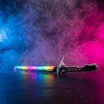 Arasaka Cyberpunk Katana 2077 LED REplica prop Greencade