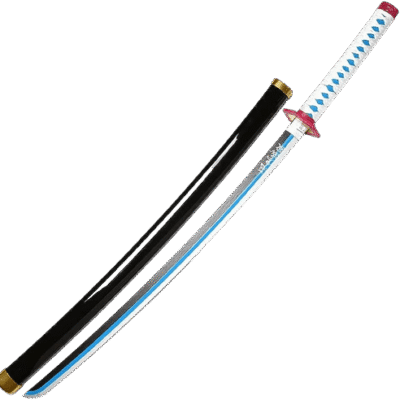 Giyu Tomioka’s Blue Sword 3d prnted replica by greencade from demon slayer