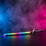 Arasaka Cyberpunk Katana 2077 LED REplica prop Greencade