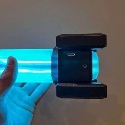High-Intensity Flare RGB Deep Rock Galactic Lamp Prop Replica Gift Gaming Setup Accessory - Greencade