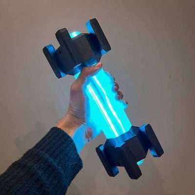 High-Intensity Flare RGB Deep Rock Galactic Lamp Prop Replica Gift Gaming Setup Accessory - Greencade