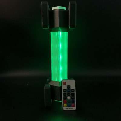 RGB Flare Replica Prop Deep Rock Galactic Lamp Cosplay Greencade