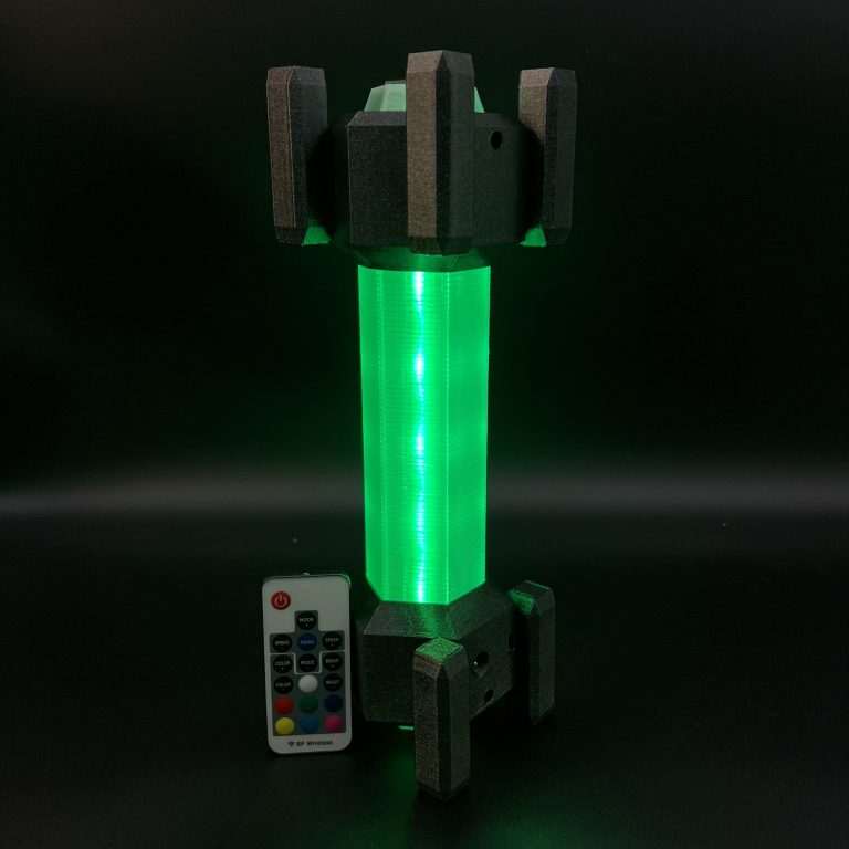 RGB Flare Replica Prop Deep Rock Galactic Lamp Cosplay Greencade