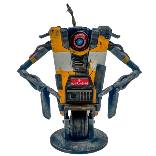 Greencade's listing photo of its Claptrap replica from Borderlands 3