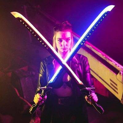 Arasaka Thermal Katana LED Cyberpunk 2077 Metal Edition - Greencade