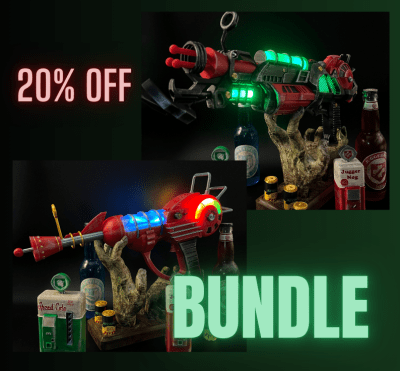 Ray Gun LED + Ray Gun LED Mark 2 Bundle Call of Duty Ray Gun Replica