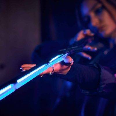 Phantom Blue LED Katana Cyberpunk 2077 Prop Replica - Greencade