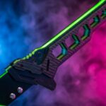 Phantom Green LED Katana Cyberpunk 2077 Replica prop Greencade