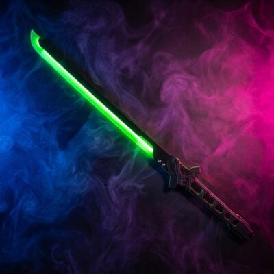 Phantom Green LED Katana Cyberpunk 2077 Replica prop Greencade