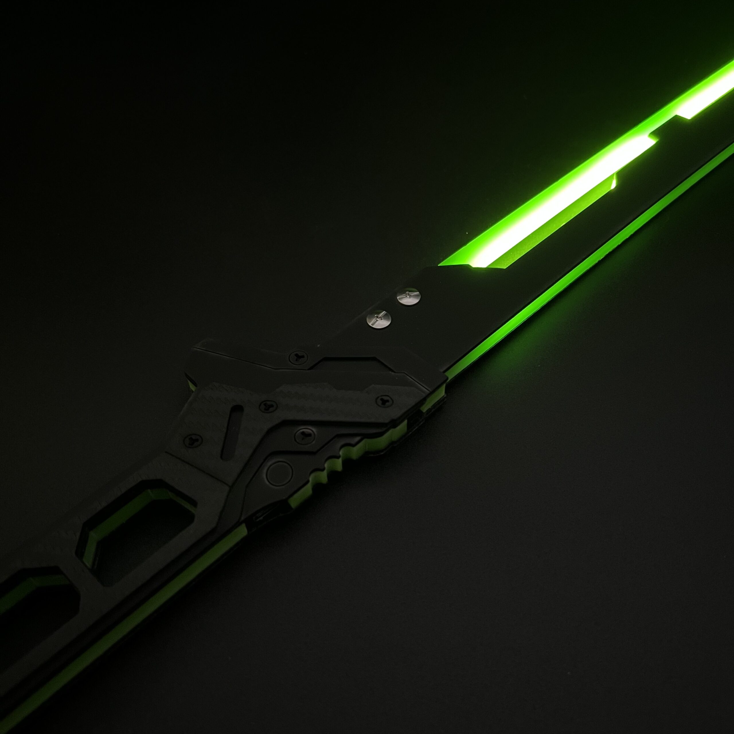 Greencade's Phantom Green LED katana prop