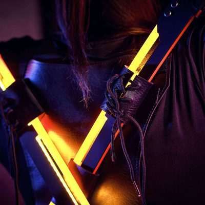 Phantom Orange LED Katana Cyberpunk 2077 Prop Replica - Greencade