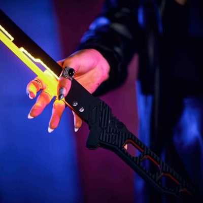 Phantom Orange LED Katana Cyberpunk 2077 Prop Replica - Greencade