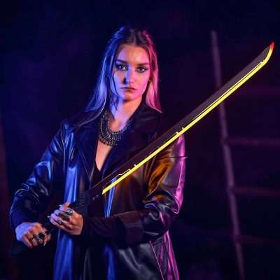 Phantom Orange LED Katana Cyberpunk 2077 Prop Replica - Greencade