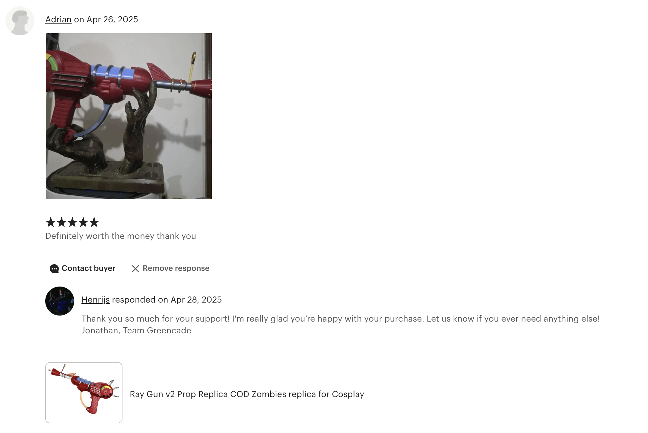 Greencade Reviews - Greencade Props & Replicas