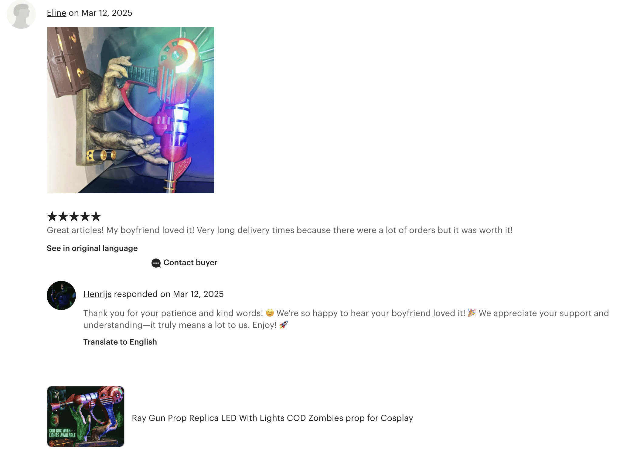 Greencade Reviews - Greencade Props & Replicas