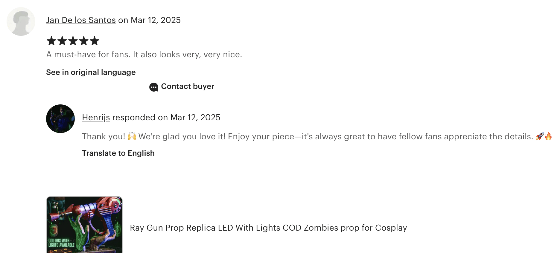 Greencade Reviews - Greencade Props & Replicas