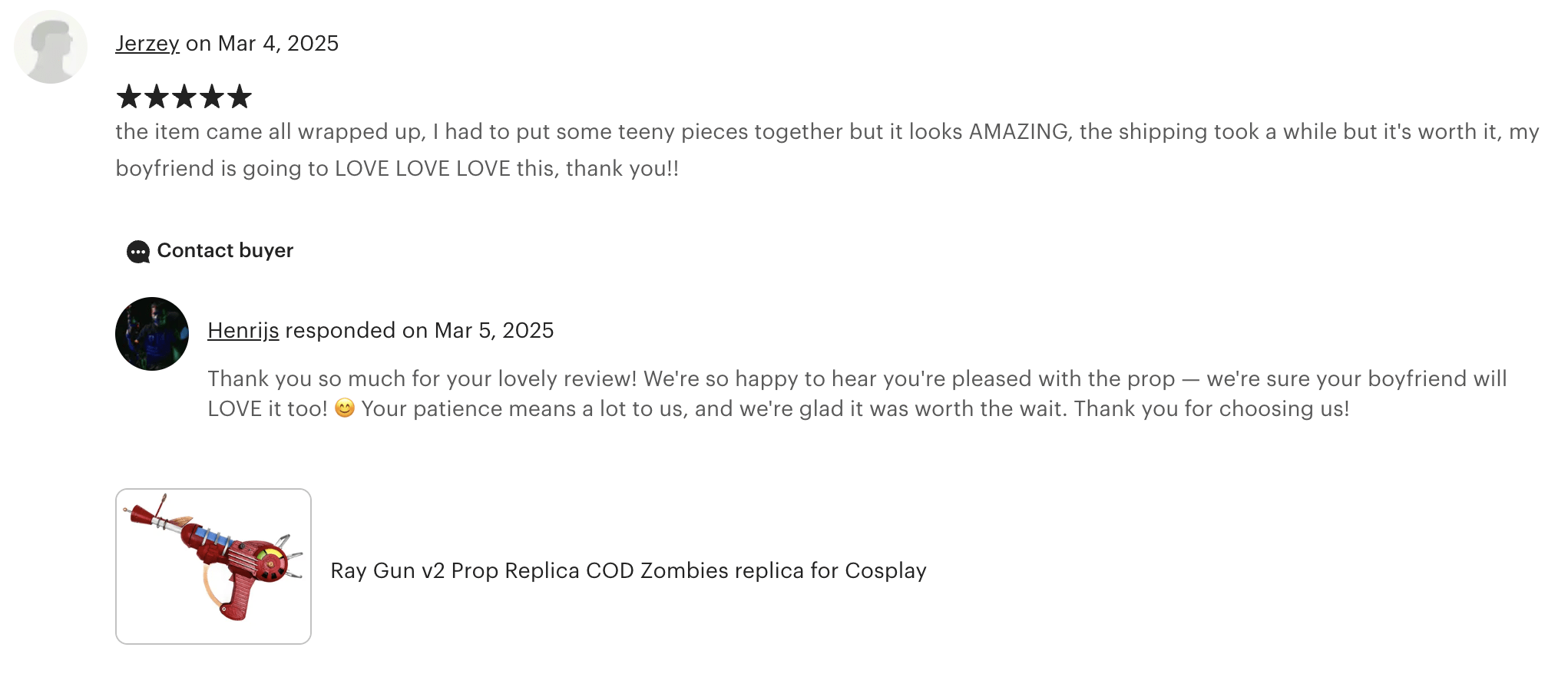 Greencade Reviews - Greencade Props & Replicas
