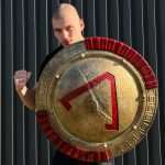 Arms of Sparta Spear and Shield God of War Replica Prop - Greencade