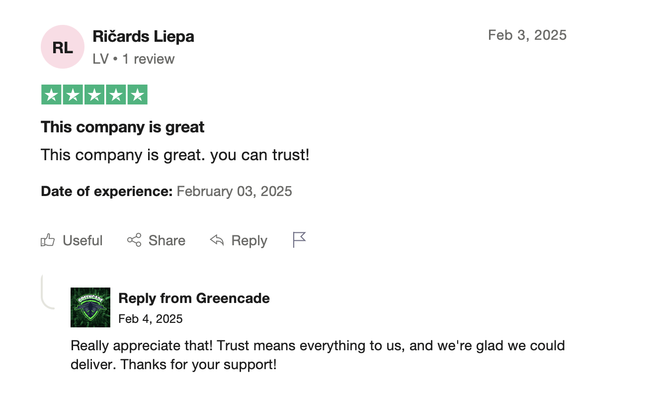 Greencade Reviews