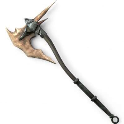 Dragonbone Battleaxe Replica Prop – Skyrim cosplay greencade
