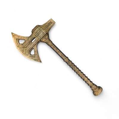 Dwarven War Axe Replica Prop – Skyrim cosplay greencade