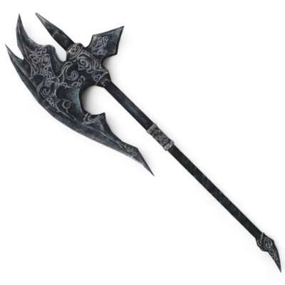 Ebony Battleaxe Replica Prop – Skyrim cosplay greencade