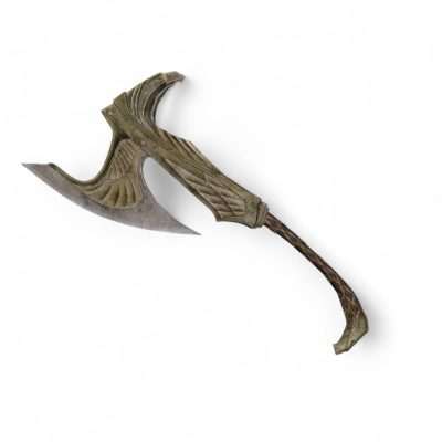 Elven War Axe Replica Prop – Skyrim cosplay greencade