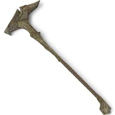 Elven Warhammer Replica Prop – Skyrim cosplay greencade