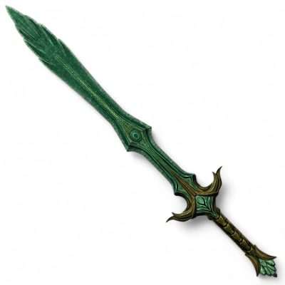 Glass Greatsword Replica Prop – Skyrim cosplay greencade