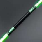 The Void Fang Lightsaber Interactive Swing Motion Heavy Dueling Double Bladed Star Wars Cosplay Greencade