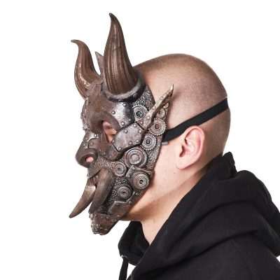 Steampunk Oni Mask Replica Prop Cosplay Greencade