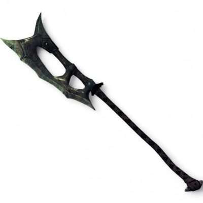 Orcish Battleaxe Replica Prop – Skyrim cosplay greencade