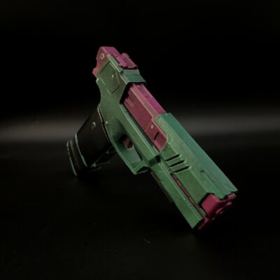 Rebeccas Pistol replica prop cyberpunk 2077 Cosplay Greencade