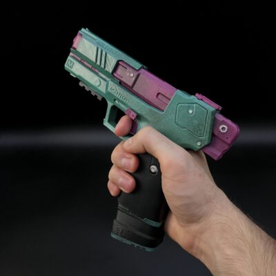 Rebeccas Pistol replica prop cyberpunk 2077 Cosplay Greencade