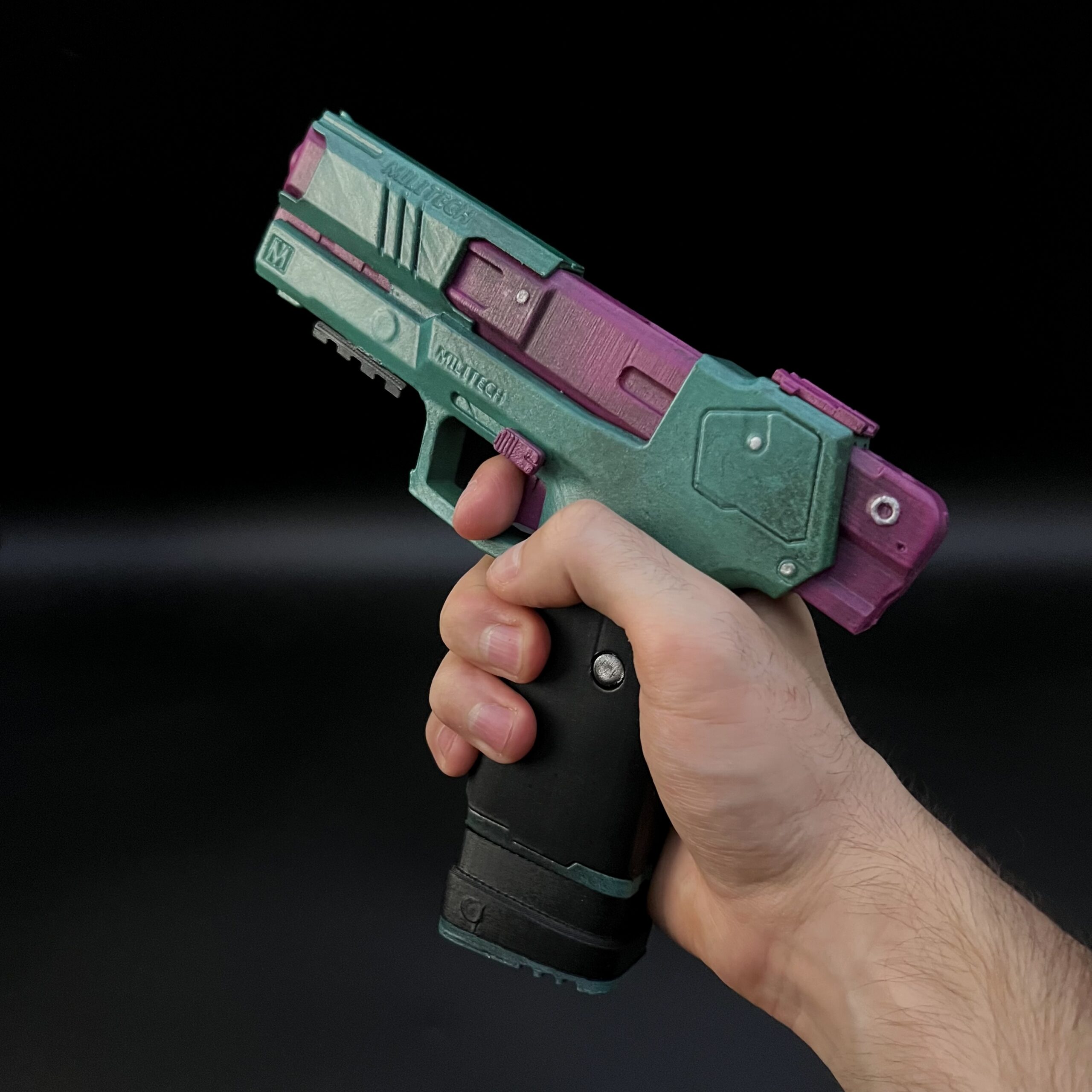 Greencade's Rebecca's Pistol replica prop from Cyberpunk 2077