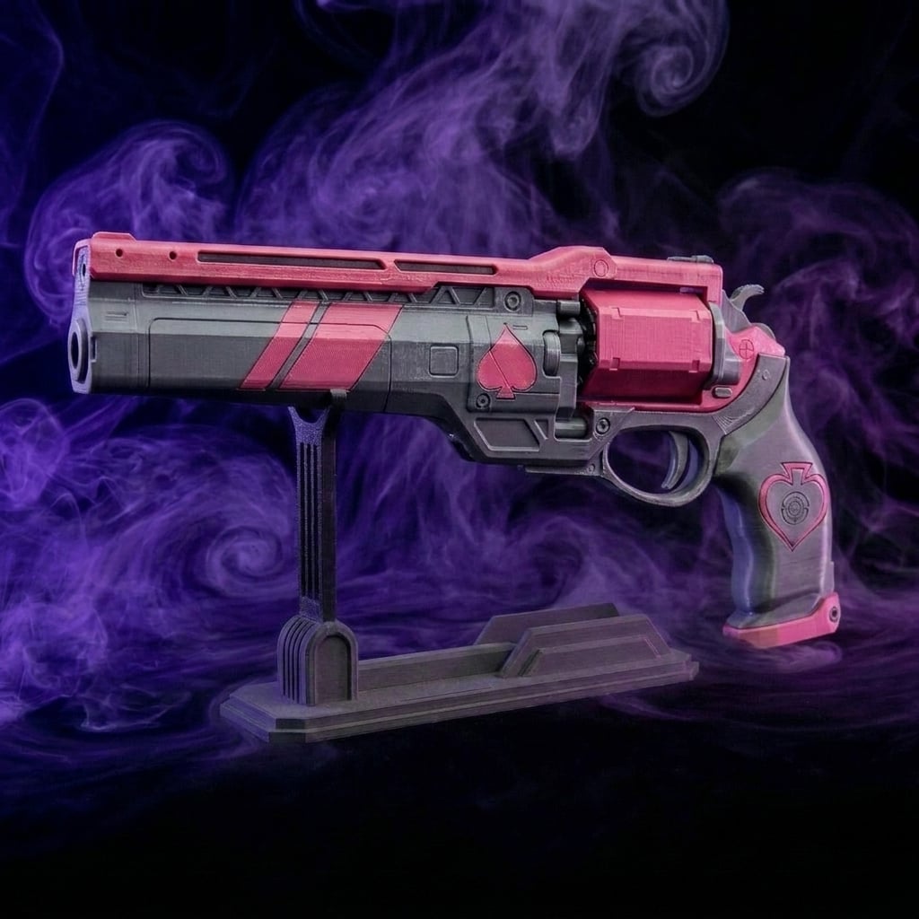 Greencade listing image of its Ace of Spades replica in the Shadow Rose ornament