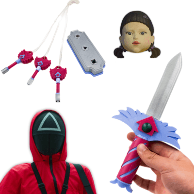 Hide & Seek Dagger & Keys Squid Game Cosplay Replica Prop Greencade