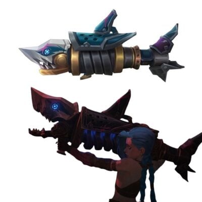 Fishbones –Replica Prop Arcane League of Legends Cosplay Greencade