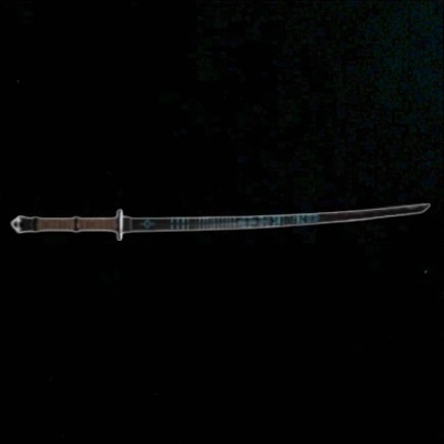 Greencade's Black Unicorn katana replica from Cyberpunk 2077