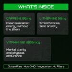 Greencade Fuel Strips, Energy Supliment for Gaming, Caffeine, L-Theanine Vitamin B12