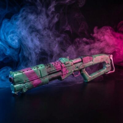 Guts – Rebecca's Shotgun Replica Prop – Cyberpunk 2077 Greencade