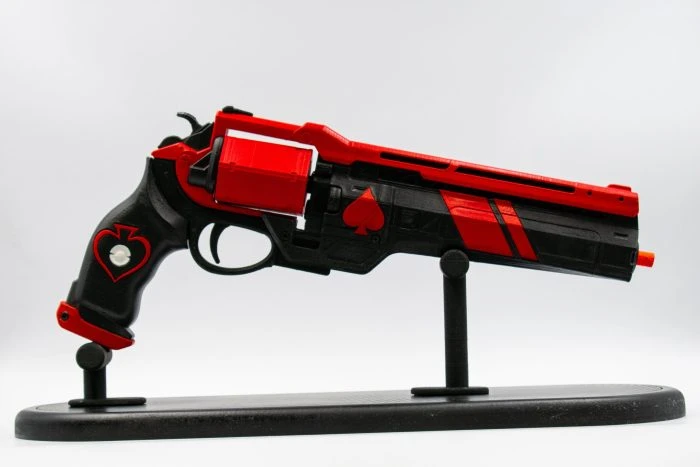 3D printed Ace of Spades Red replica